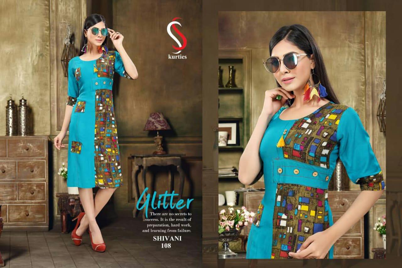 Ss Presents  Shivani  Printed Kurti Collection