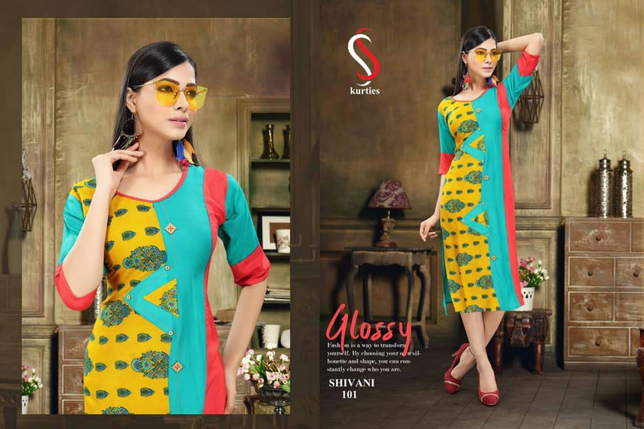 Ss Presents  Shivani  Printed Kurti Collection