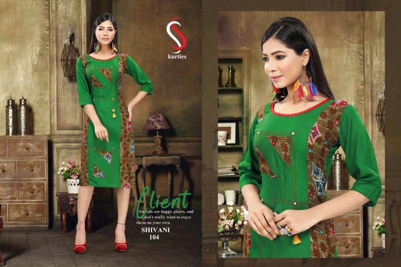 Ss Presents  Shivani  Printed Kurti Collection