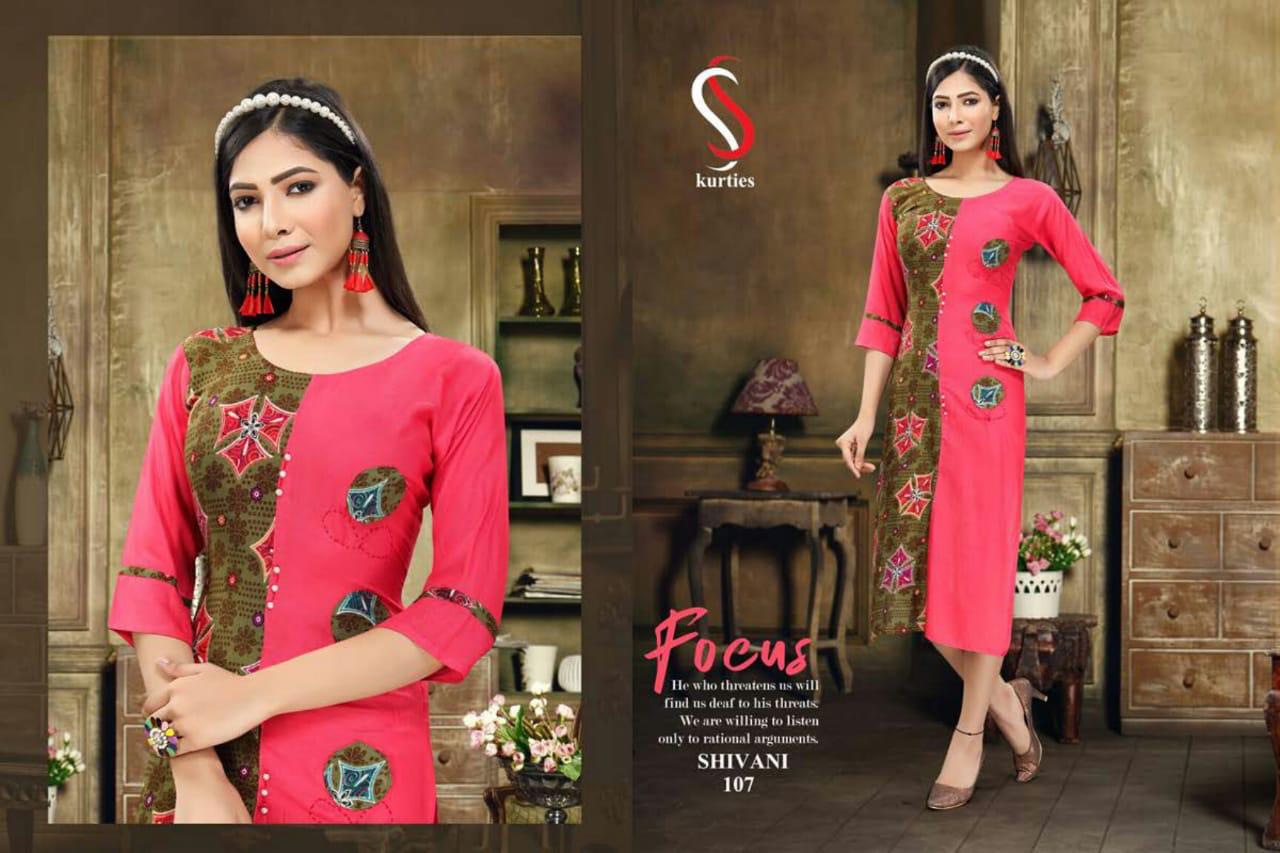 Ss Presents  Shivani  Printed Kurti Collection