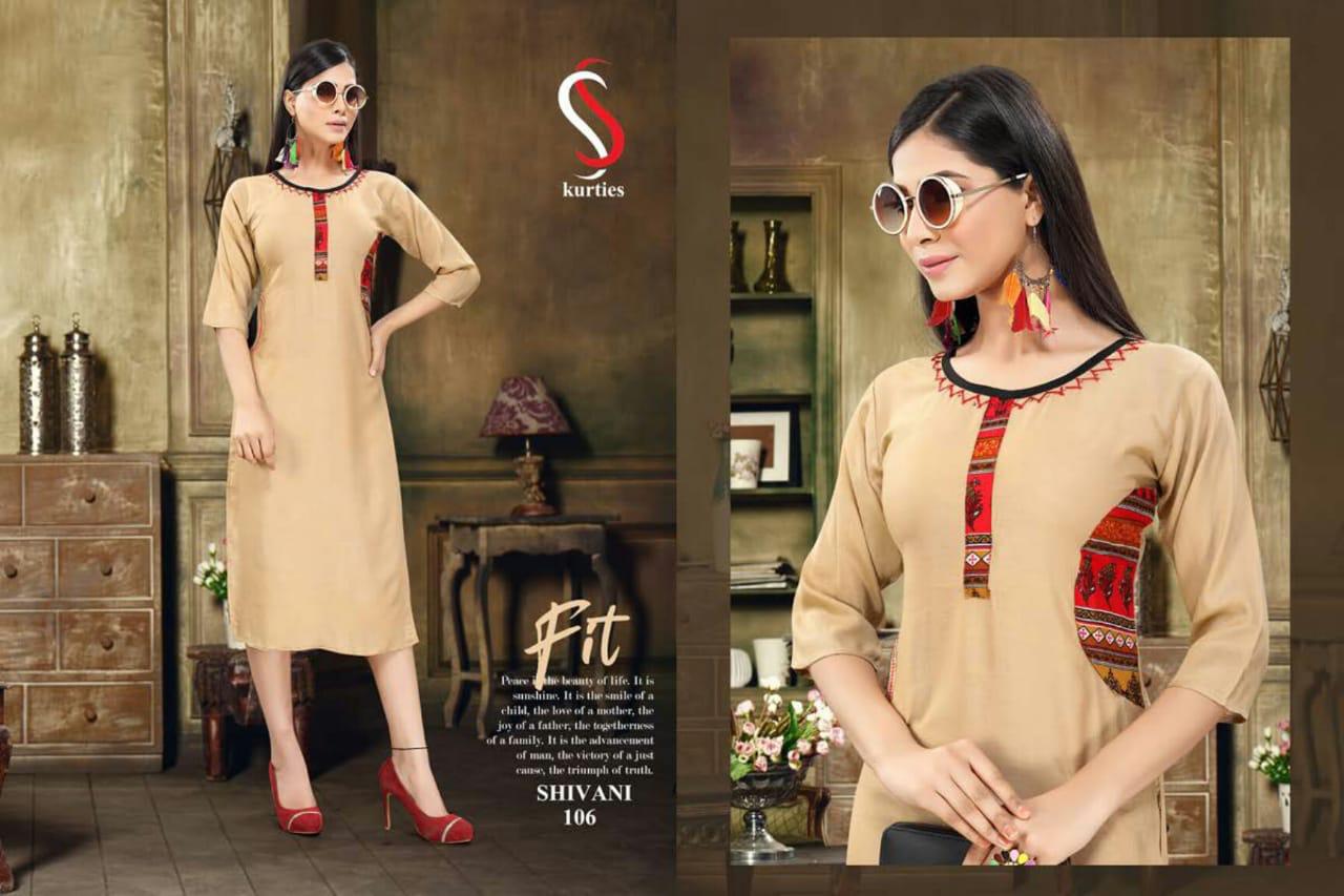 Ss Presents  Shivani  Printed Kurti Collection