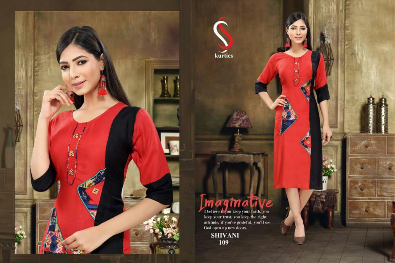 Ss Presents  Shivani  Printed Kurti Collection