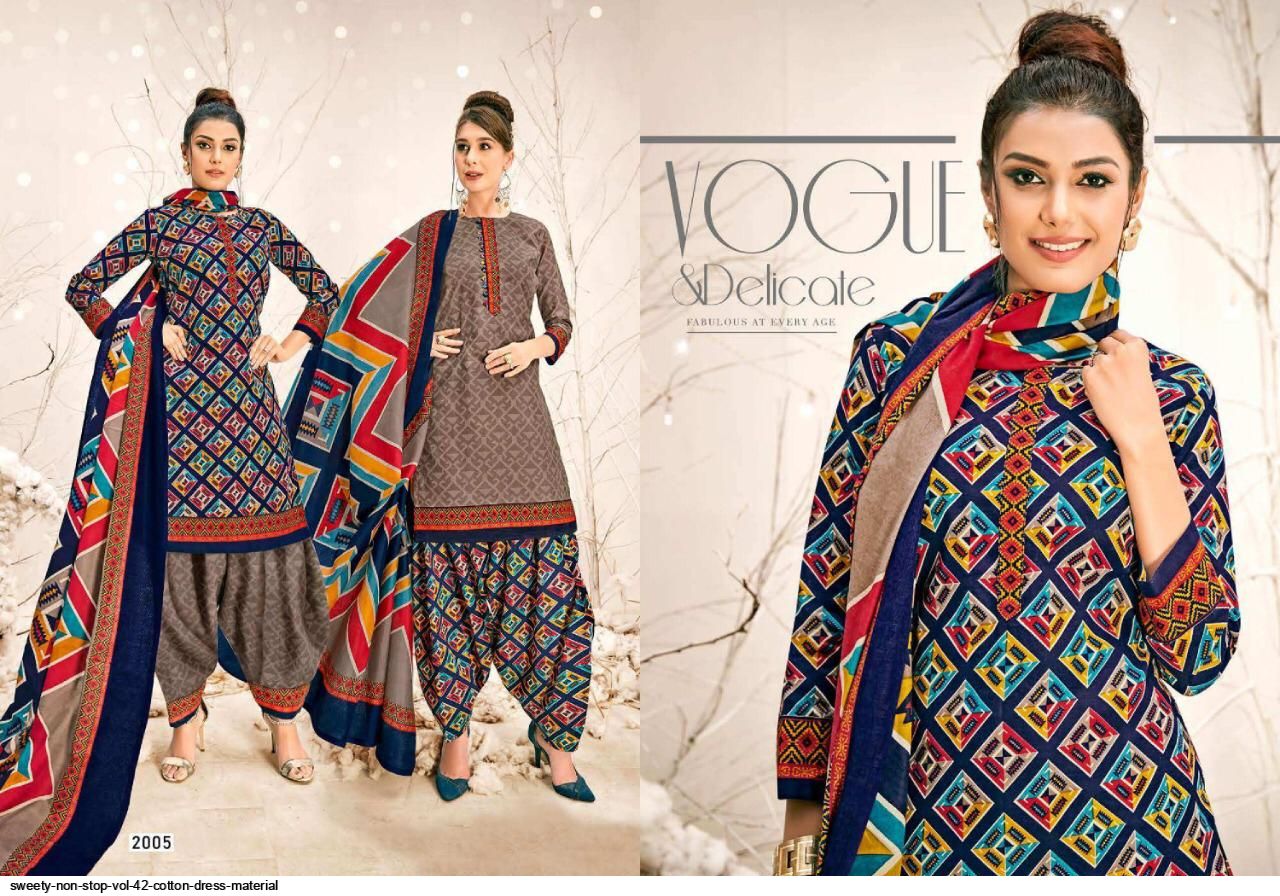 Sweety Presents Non Stop Vol 42 Dress Material Collection