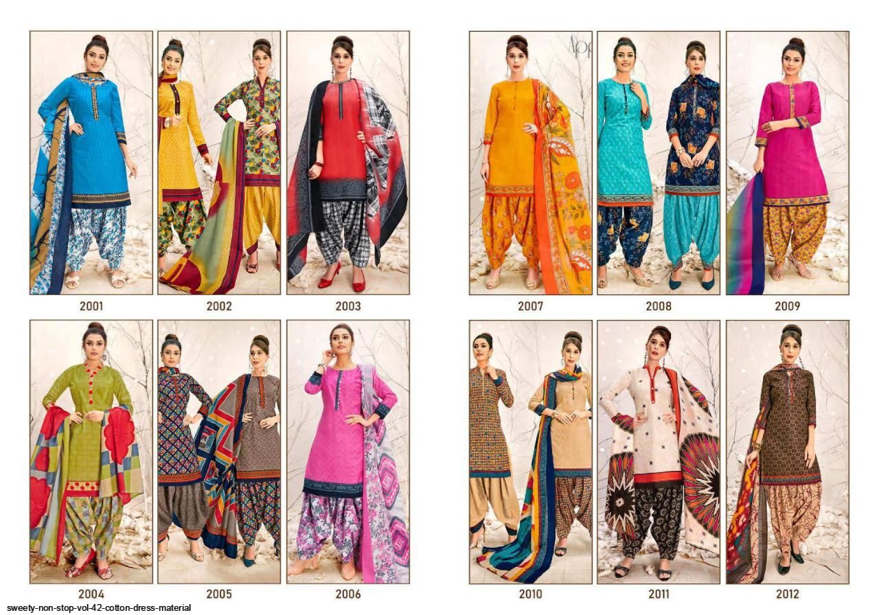 Sweety Presents Non Stop Vol 42 Dress Material Collection