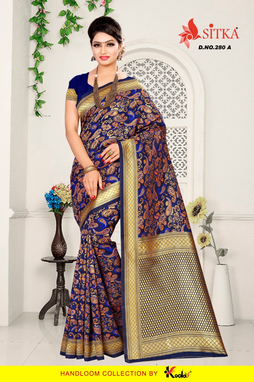 Sitka Presents Deivamangal 280 Designer  Saree Collection