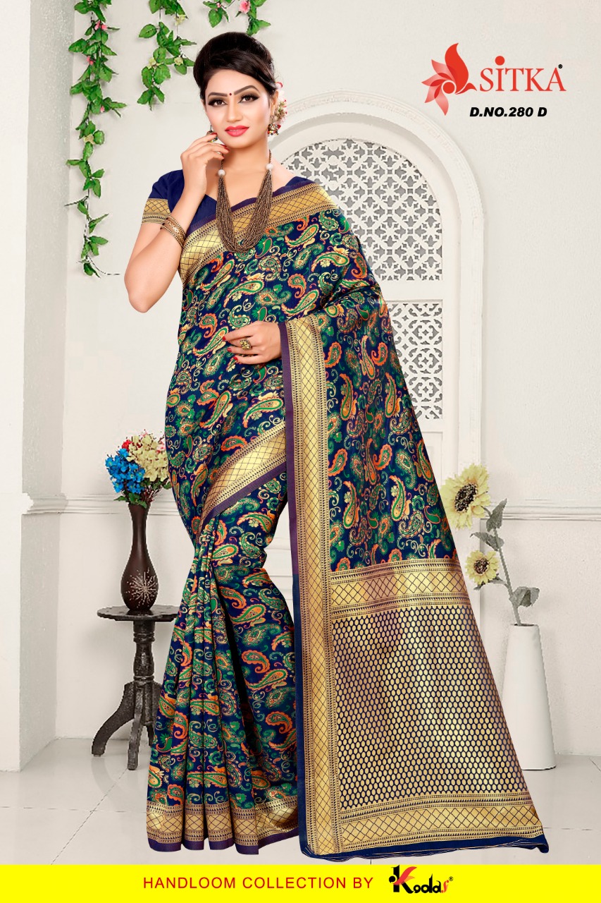 Sitka Presents Deivamangal 280 Designer  Saree Collection