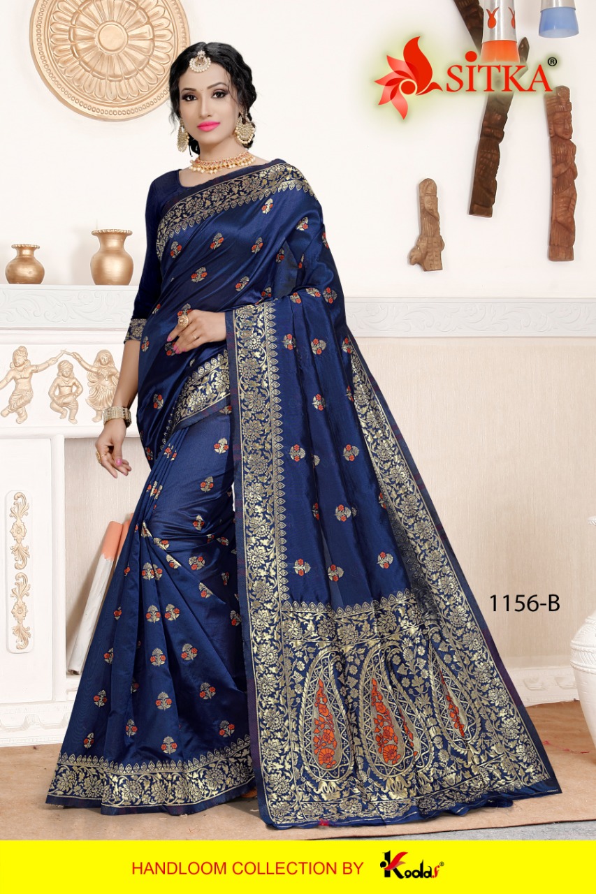 Sitka Presents Natural Silk 1156  Saree Collection