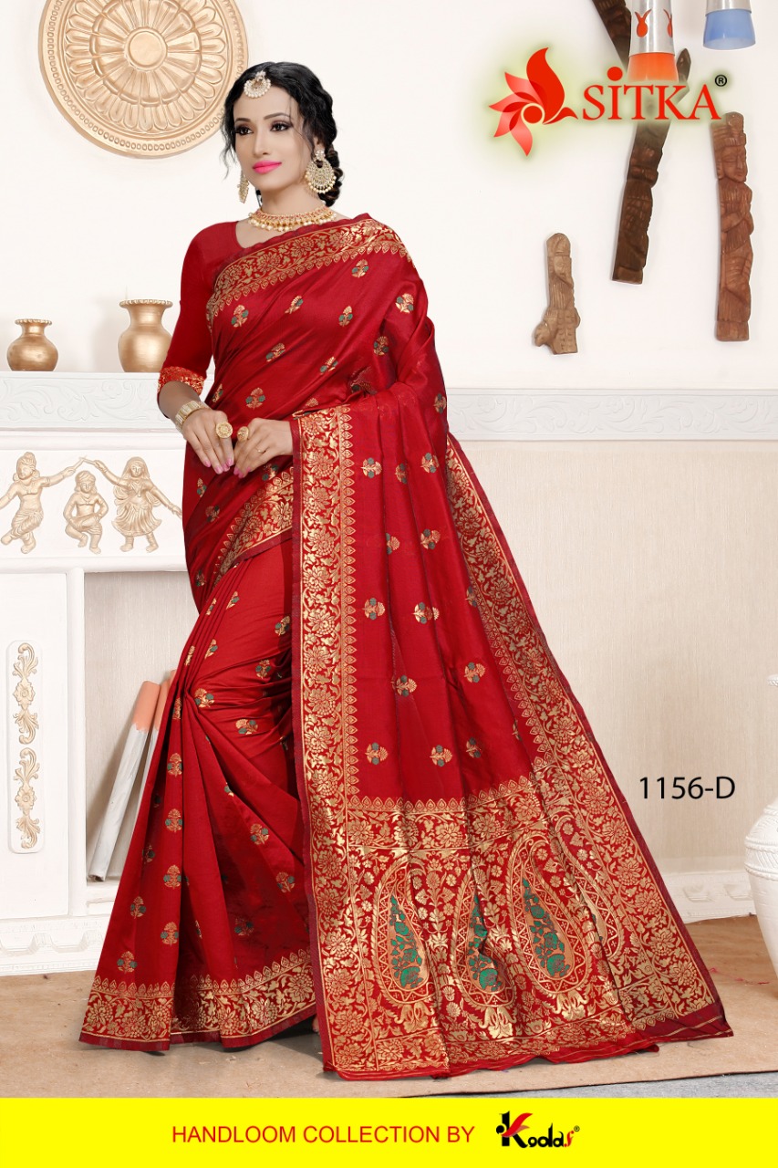 Sitka Presents Natural Silk 1156  Saree Collection