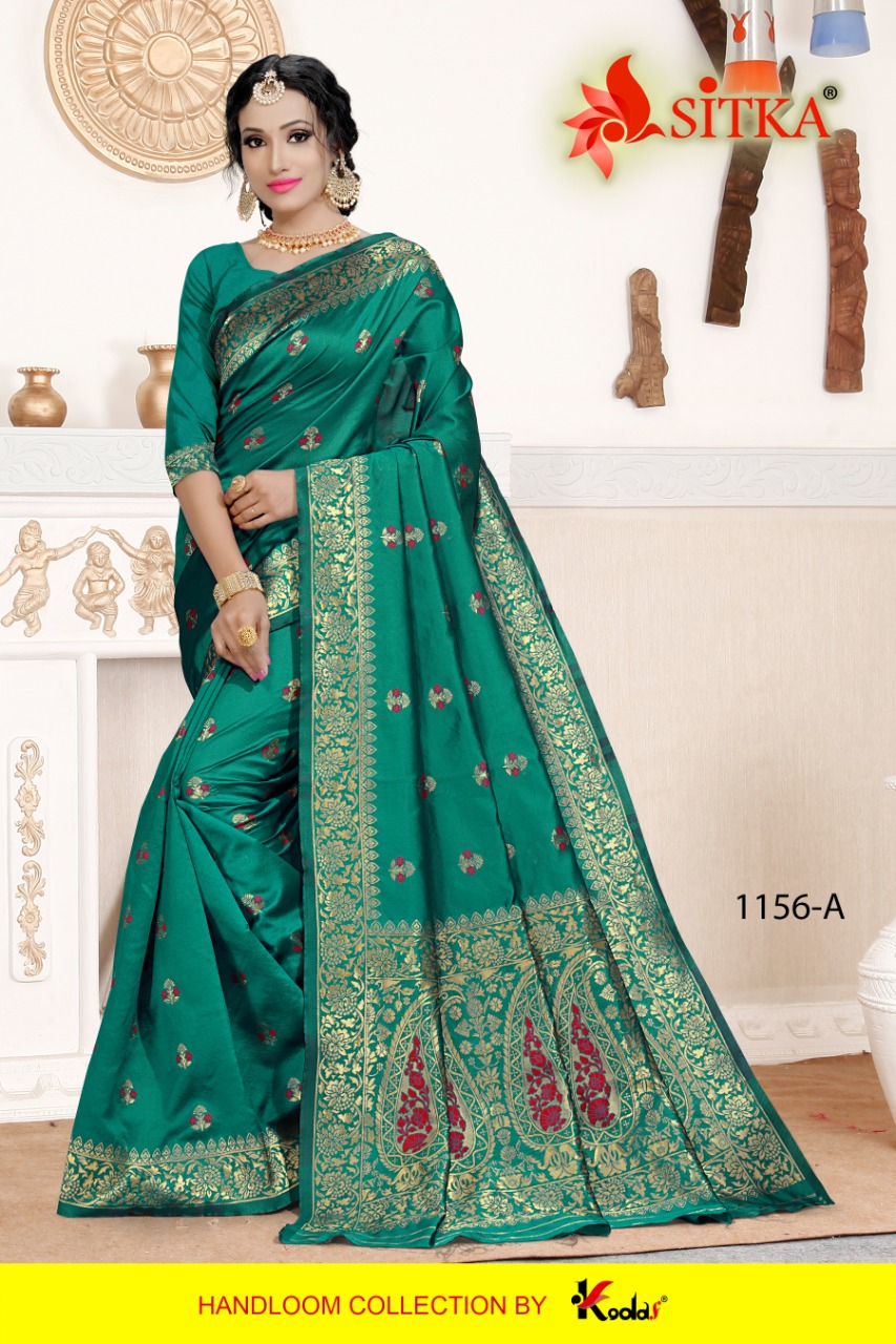 Sitka Presents Natural Silk 1156  Saree Collection