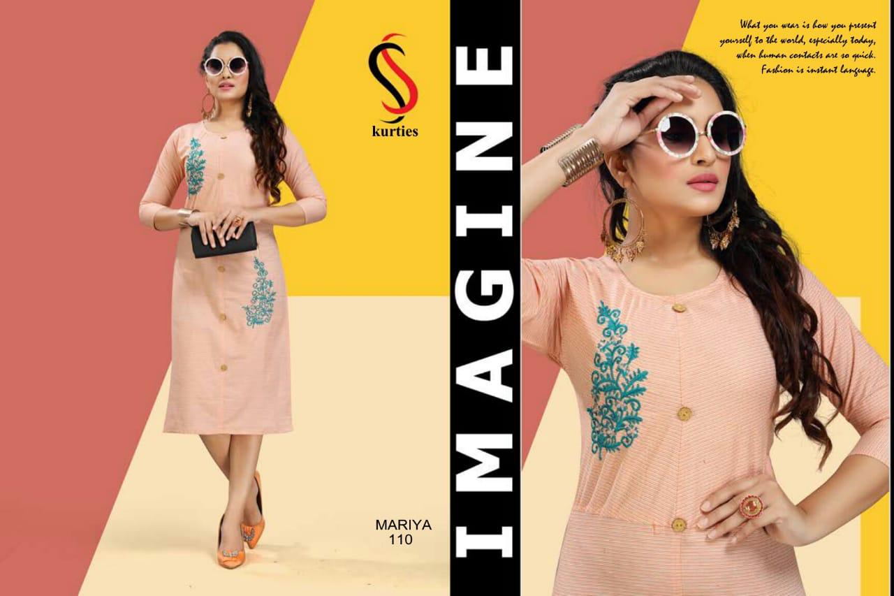 Ss Presents Mariya Designer Kurti Collection