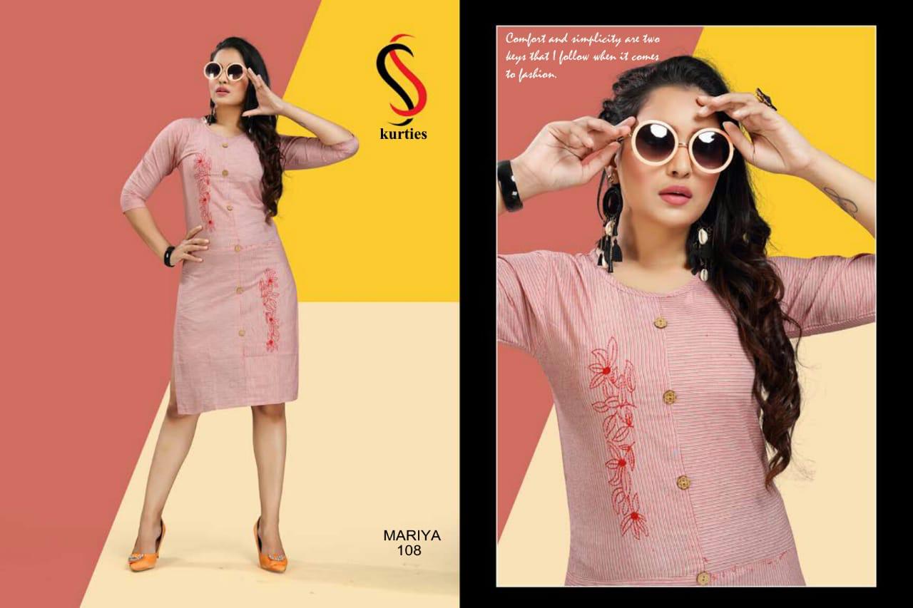 Ss Presents Mariya Designer Kurti Collection