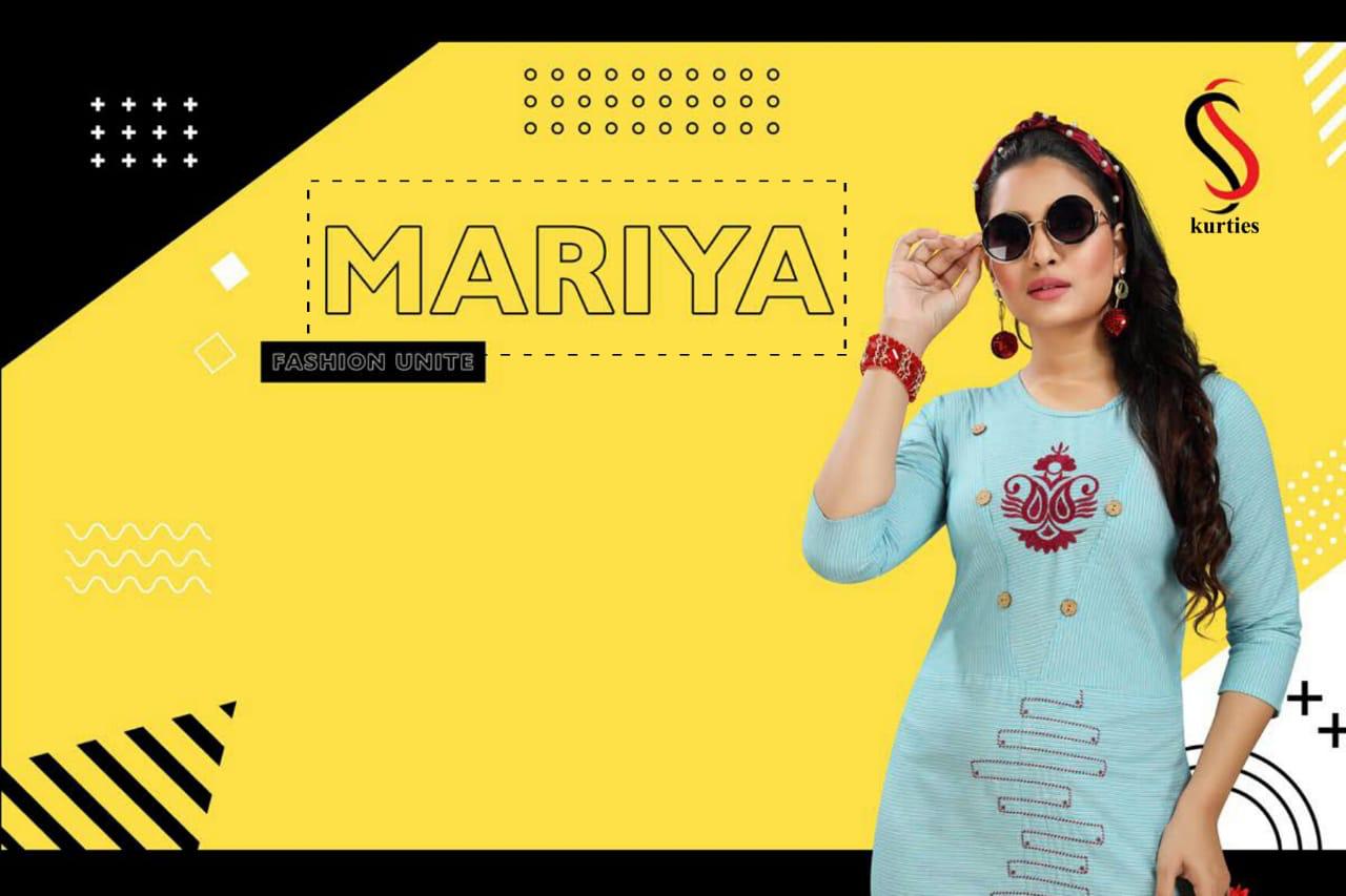 Ss Presents Mariya Designer Kurti Collection