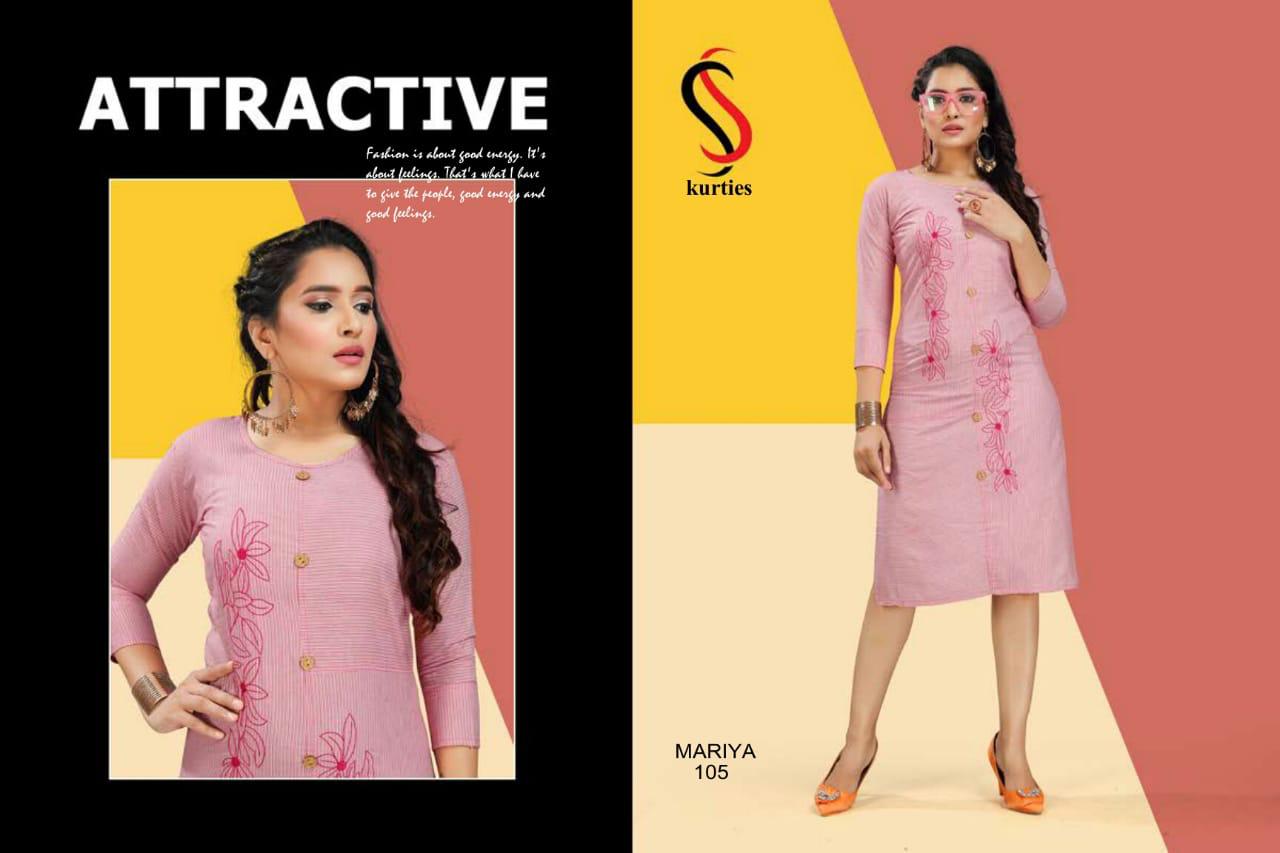 Ss Presents Mariya Designer Kurti Collection