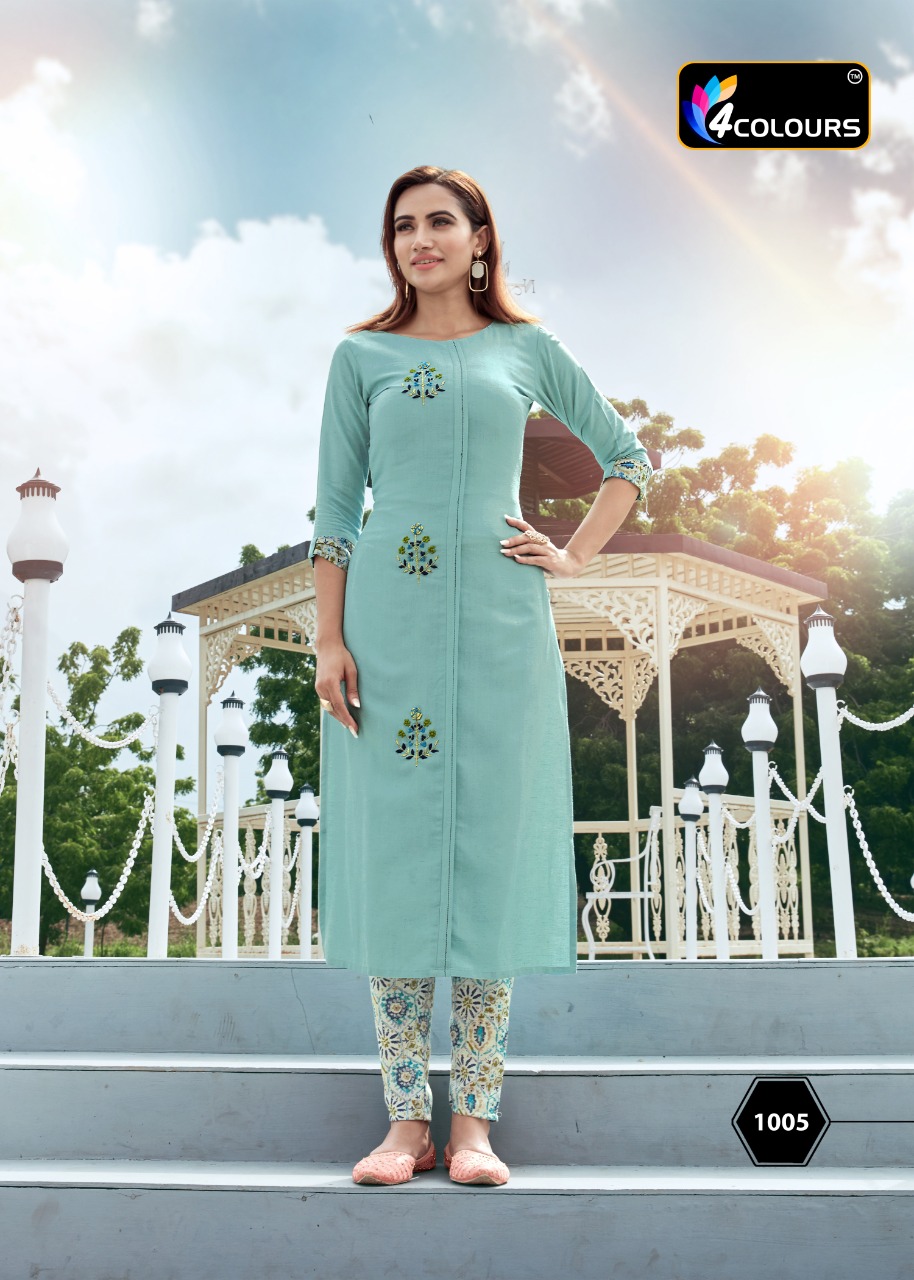 4colours Presents Stylo Kurti With Pant