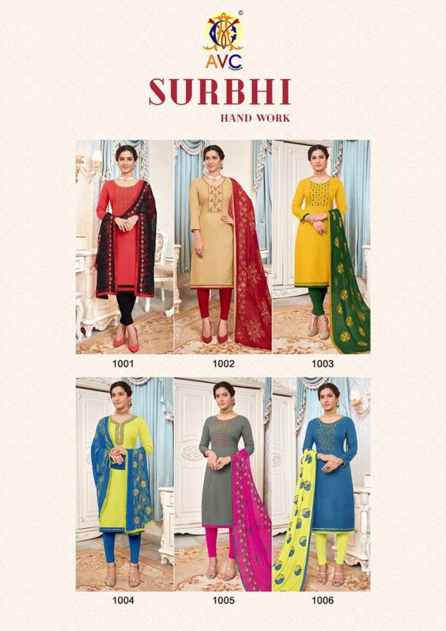 Avc Presents Surbhi Designer Dress Material