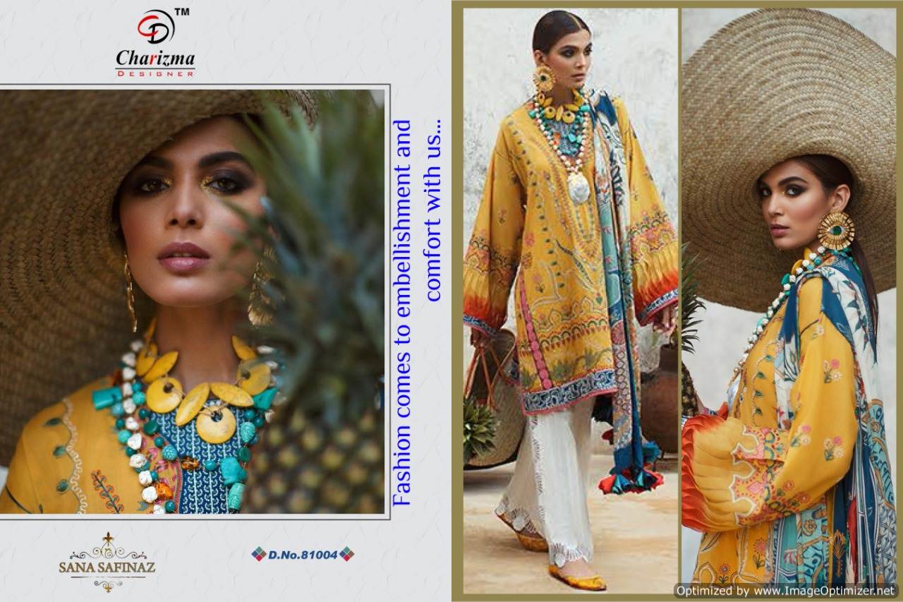 Charizma Presents  Sana Safina  Pakistani Salwar Suits