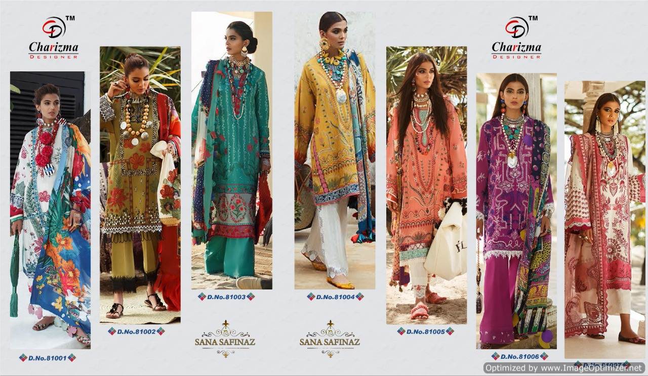 Charizma Presents  Sana Safina  Pakistani Salwar Suits