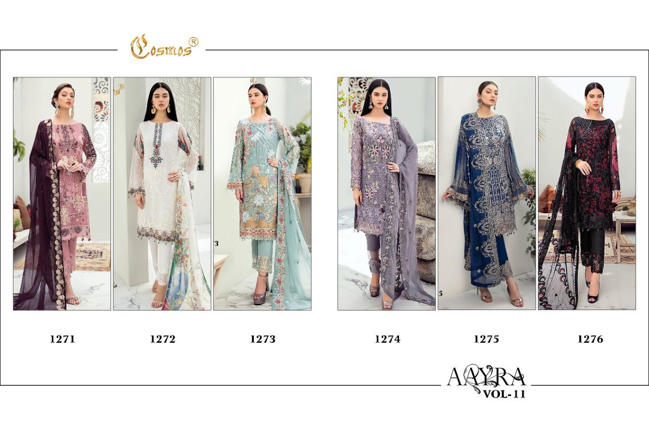 Cosmos Presents  Aayra Vol 11 Designer Pakistani Suits