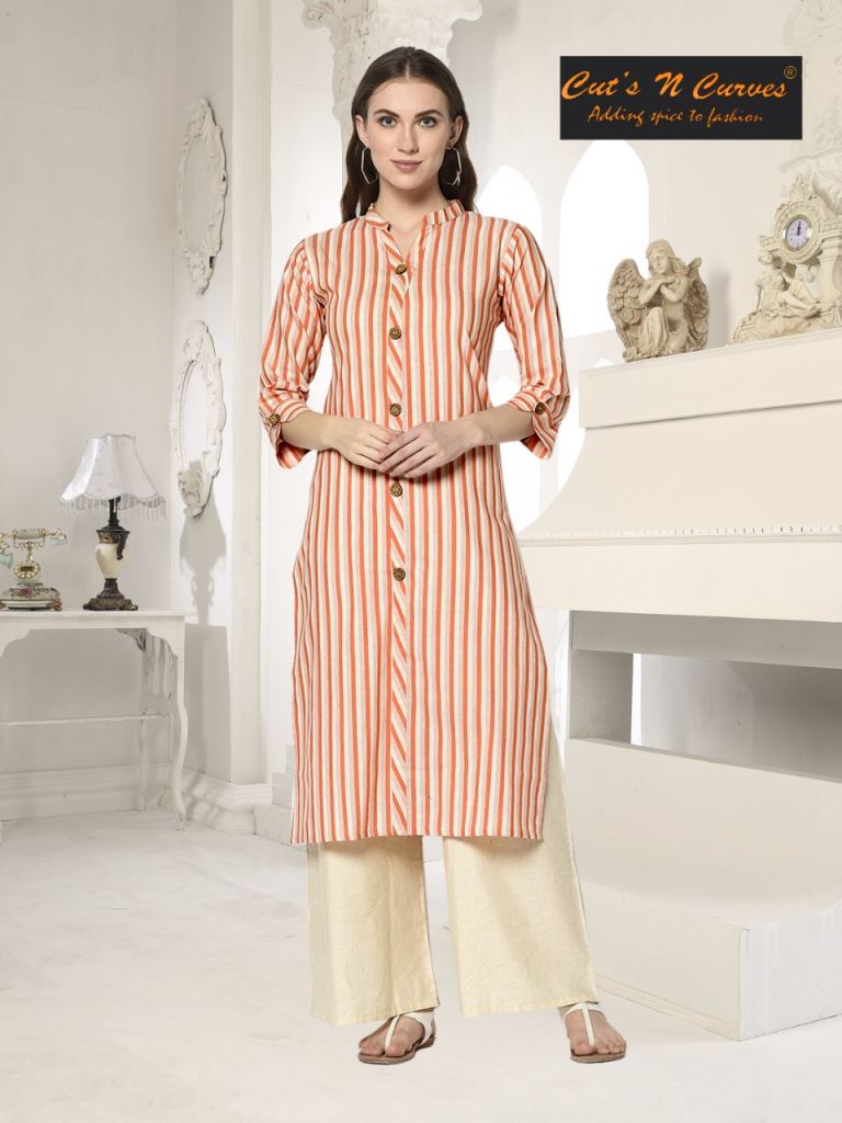 Cuts N Curves Presents Anita Weaved Designer Kurti Collection