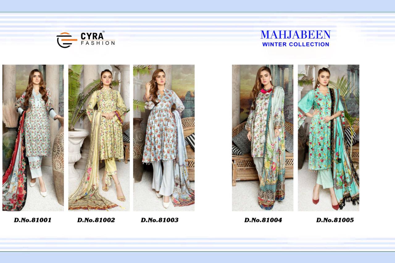 Cyra Presents  Mahjabeen Winter Collection  Salwar Suits