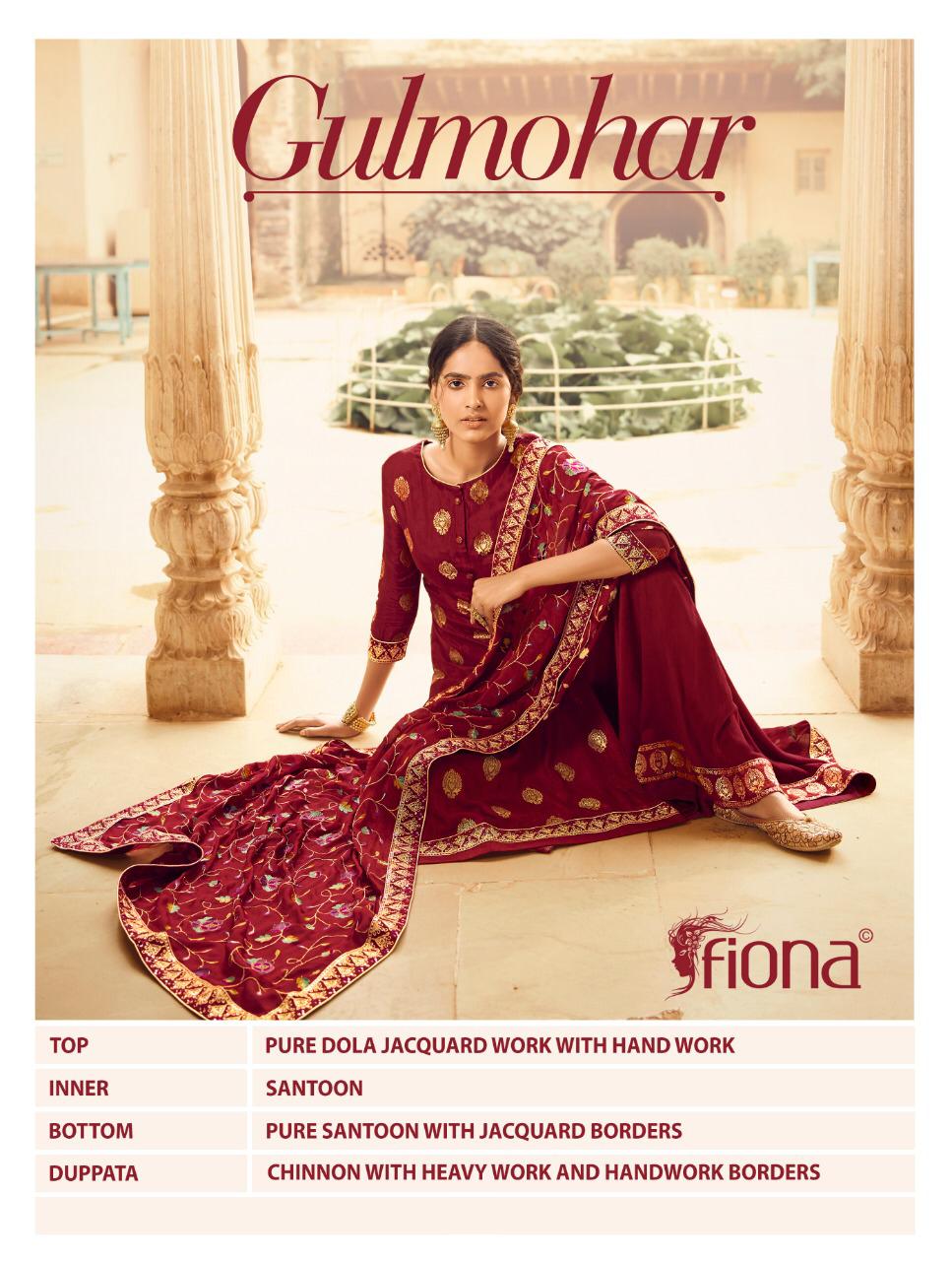 Fiona Presents Gulmohar Designer  Salwar Suits