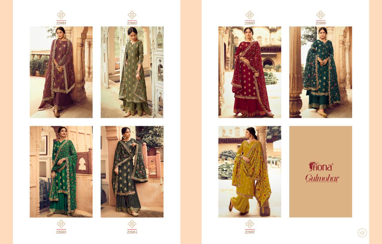 Fiona Presents Gulmohar Designer  Salwar Suits