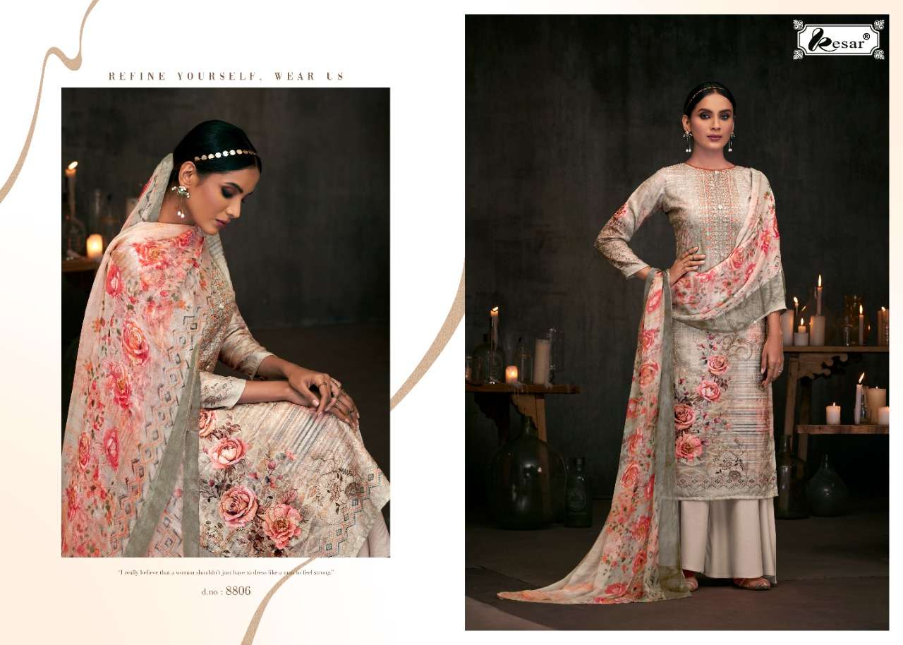 Kesar Presents Lrina  Dress Material Collection