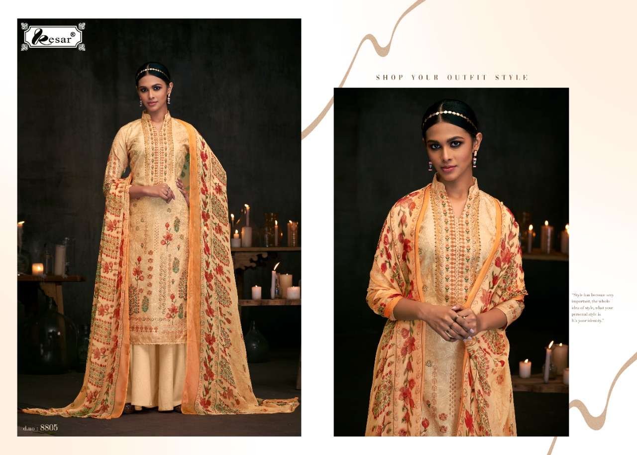 Kesar Presents Lrina  Dress Material Collection