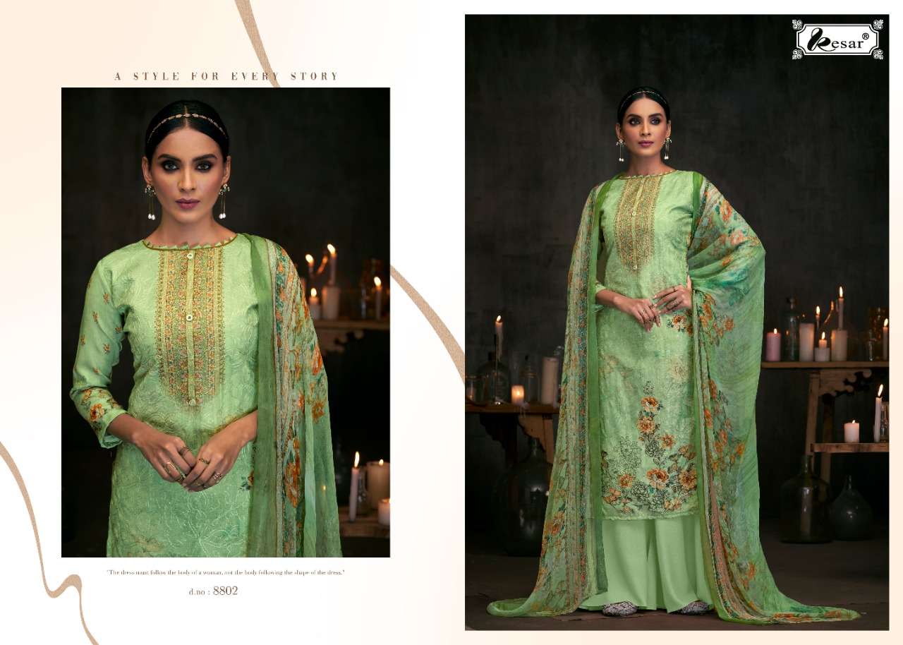 Kesar Presents Lrina  Dress Material Collection