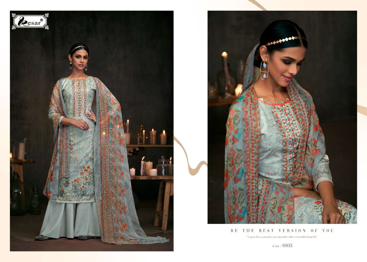 Kesar Presents Lrina  Dress Material Collection