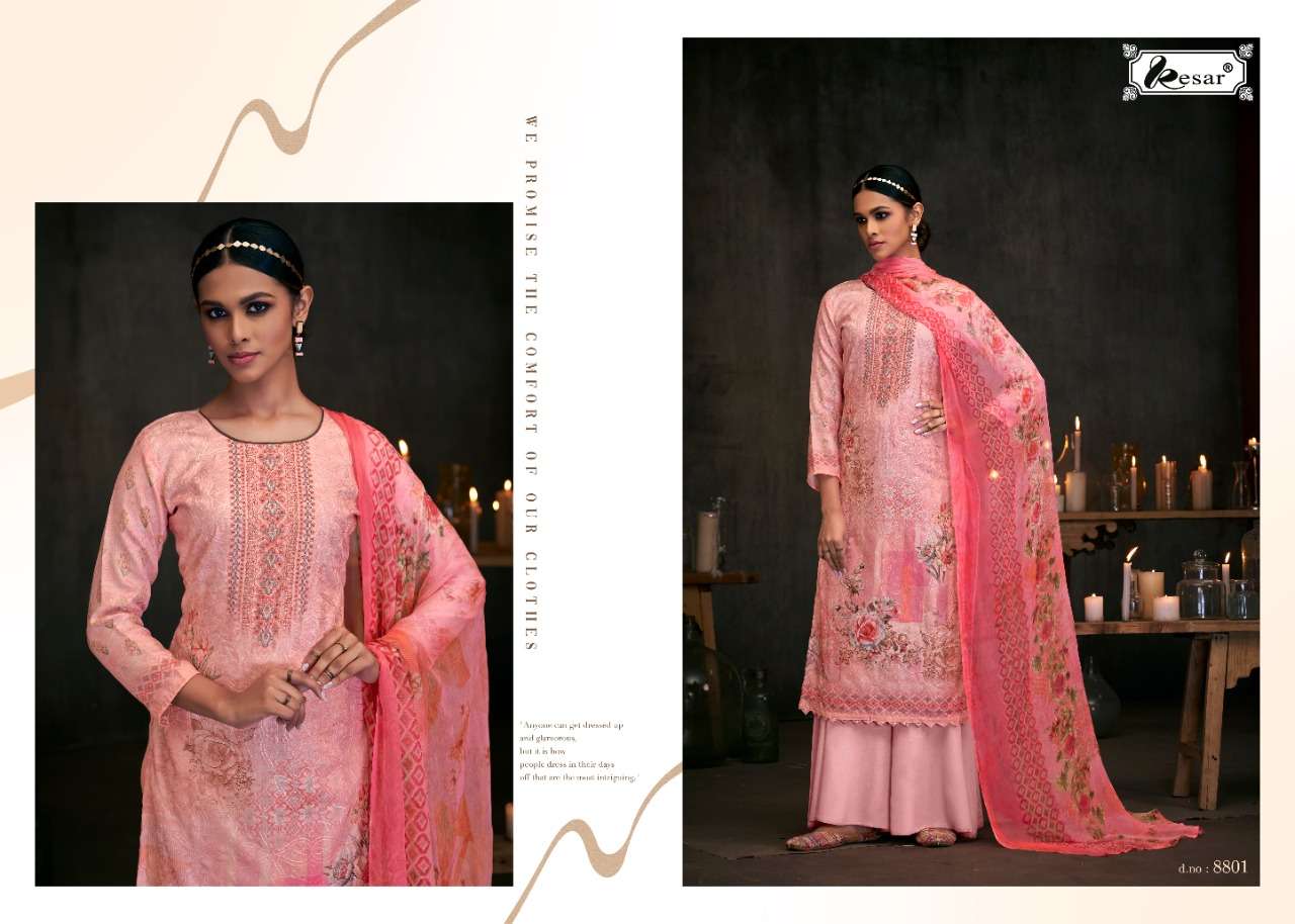 Kesar Presents Lrina  Dress Material Collection