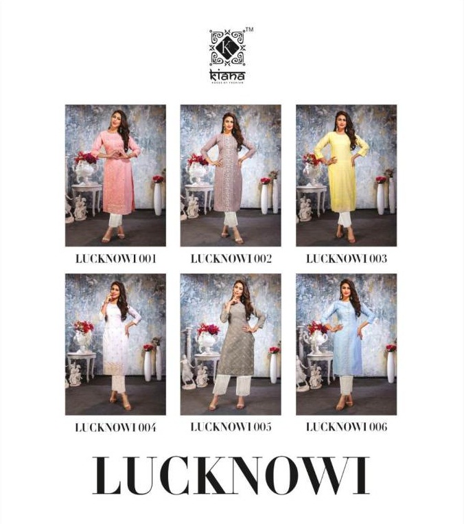 Kiana Presents  Lucknowi  Kurti With Bottom