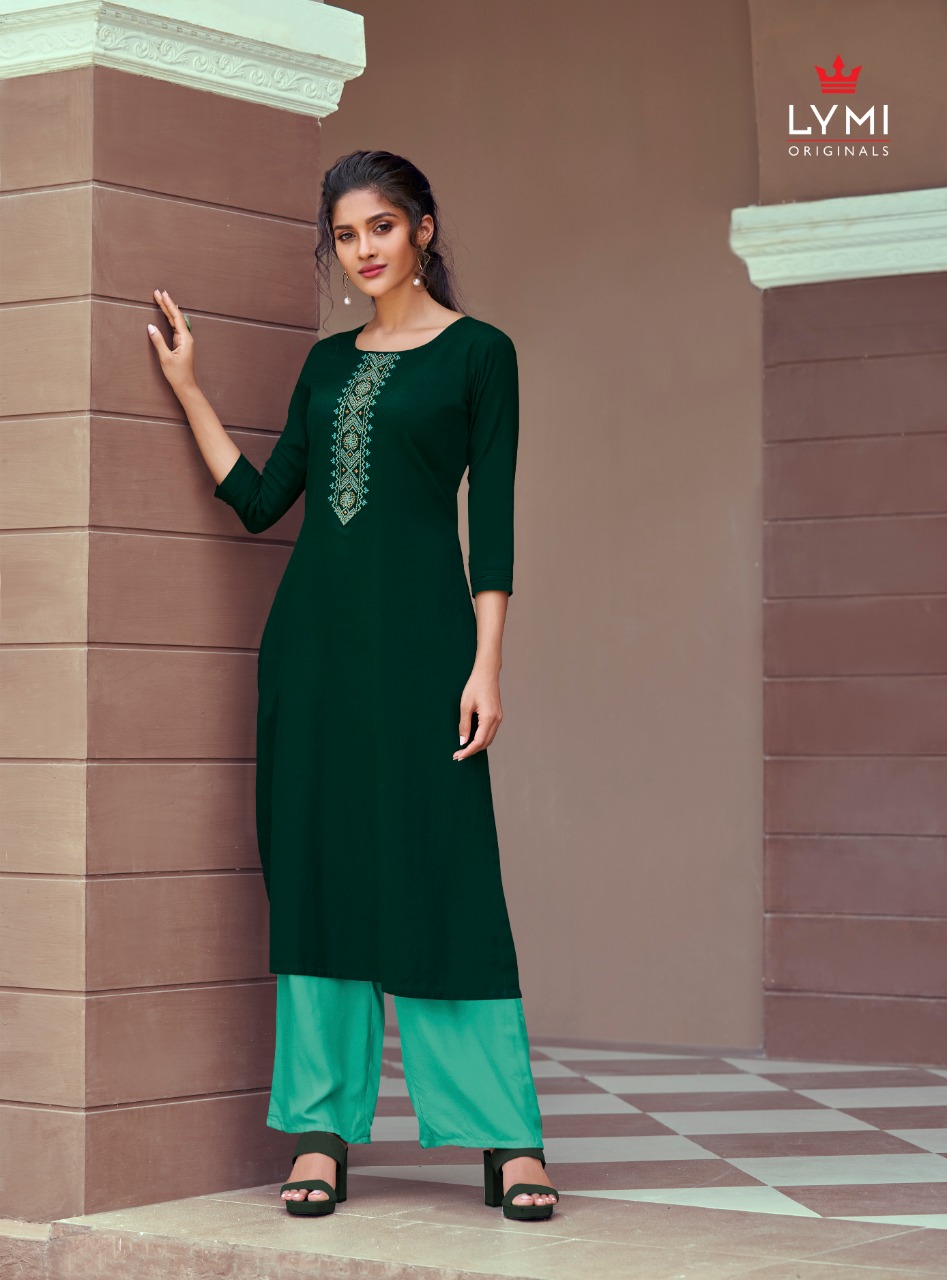 Lymi Presents Runway Casual Ware Kurtis With Bottom