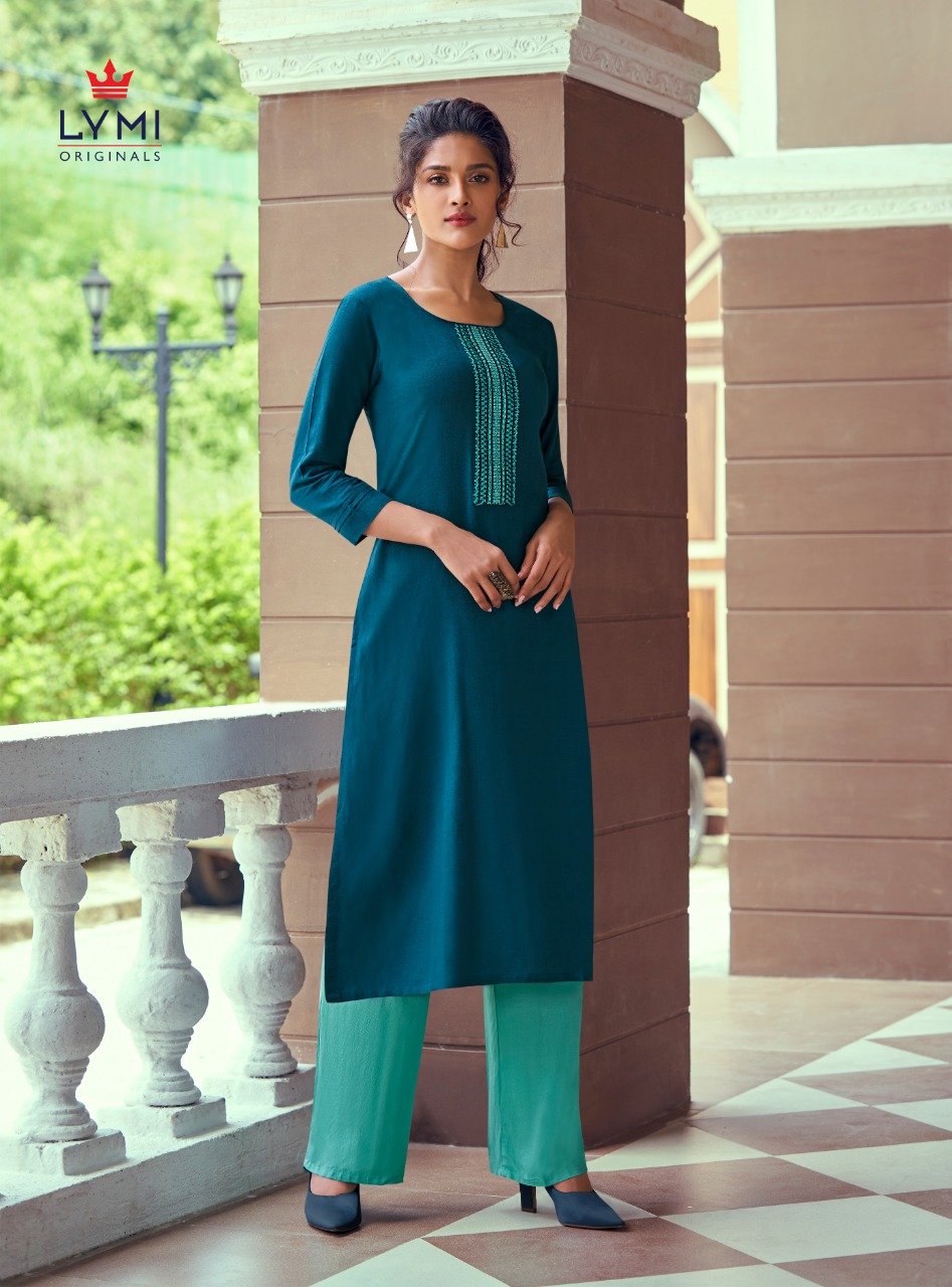 Lymi Presents Runway Casual Ware Kurtis With Bottom