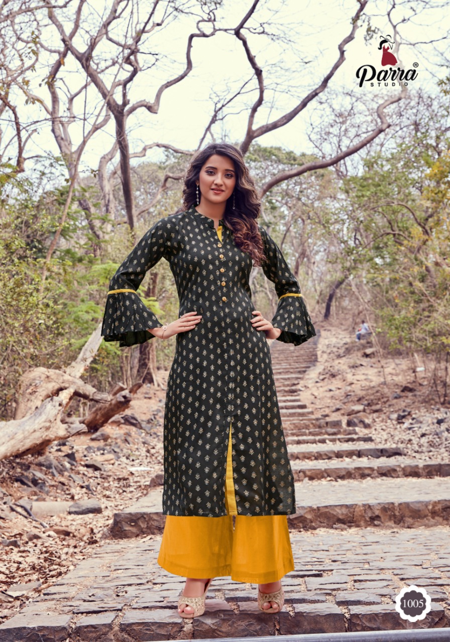 Parra Studio Presents Himanshi  Kurti  With Palazo