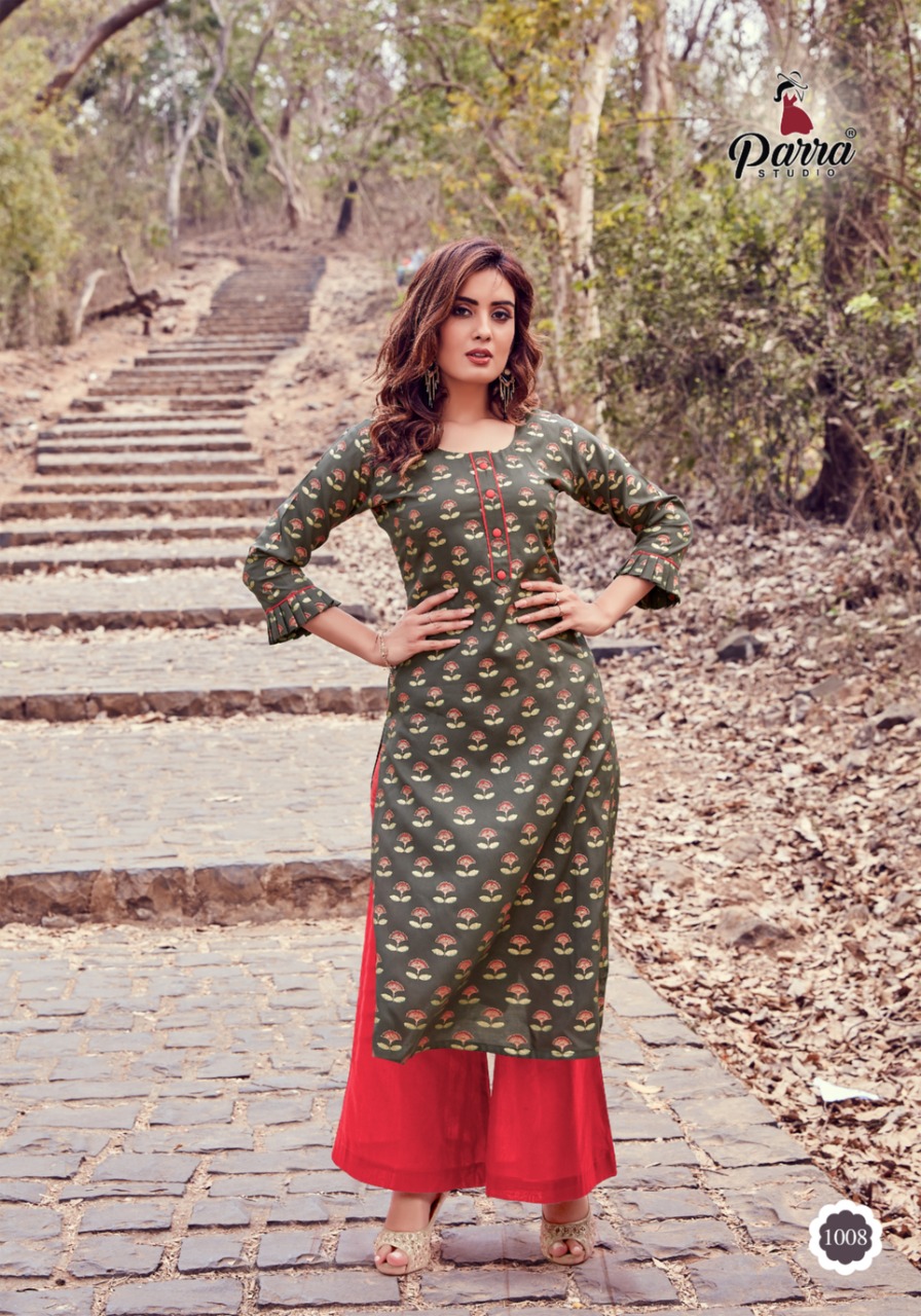 Parra Studio Presents Himanshi  Kurti  With Palazo