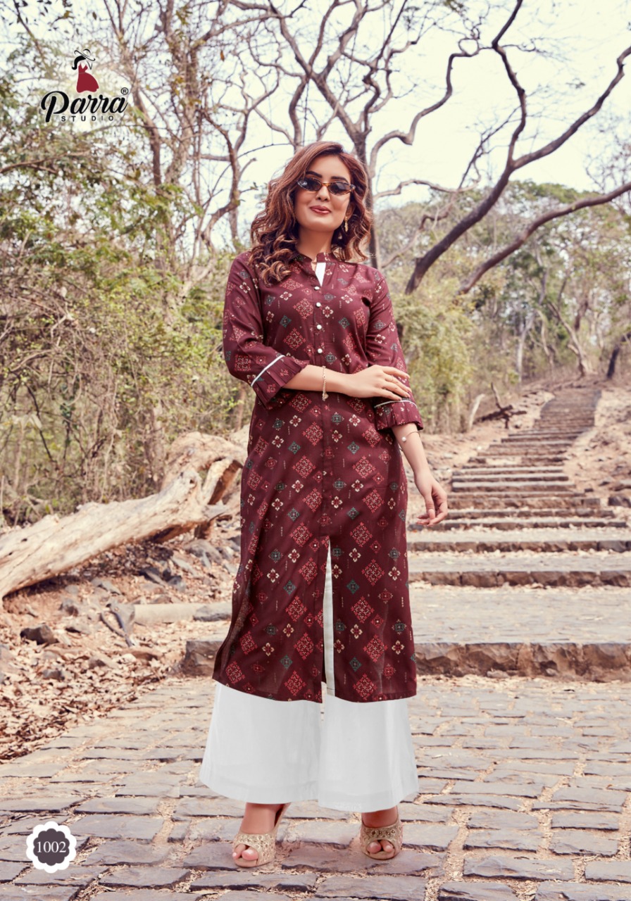 Parra Studio Presents Himanshi  Kurti  With Palazo