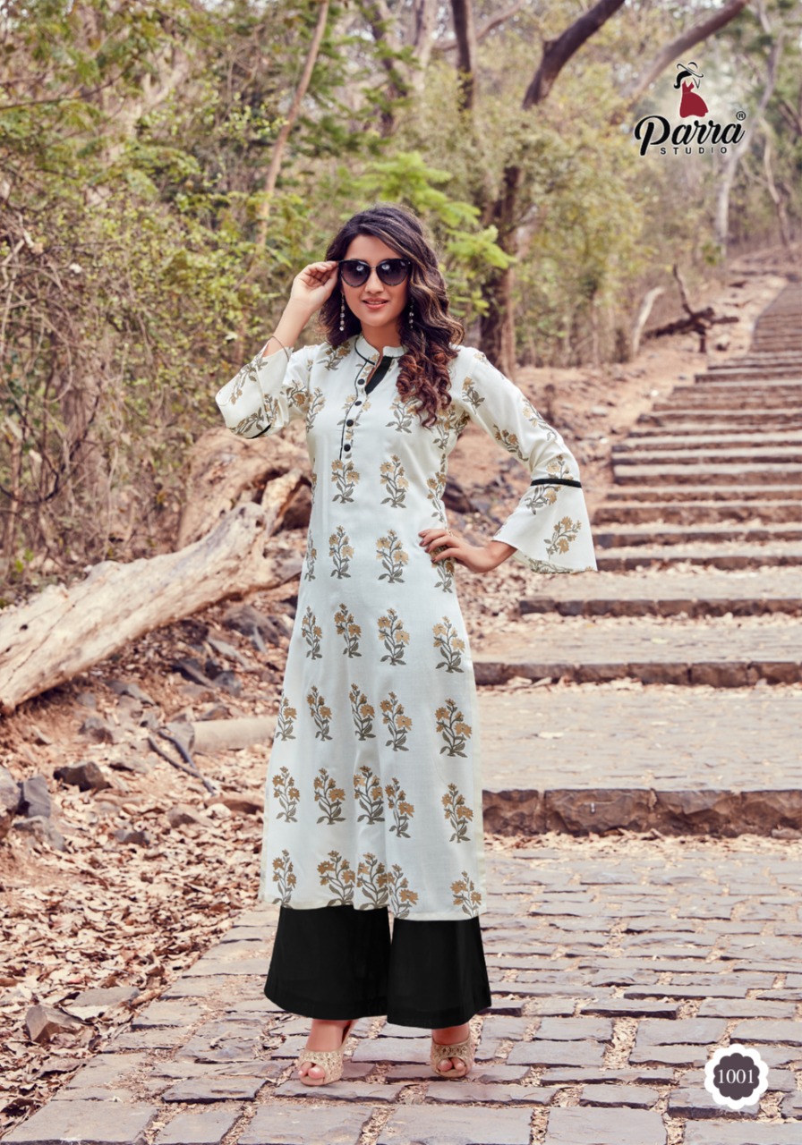 Parra Studio Presents Himanshi  Kurti  With Palazo