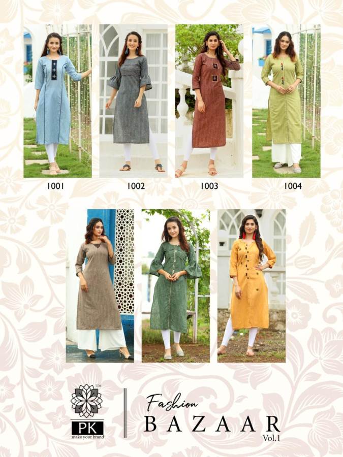 Pk Presents Fashion Bazaar Vol 1 Daily Wear Kurti Collection