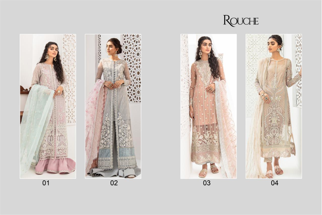 Rouch Presents Qalamkar Designer Pakistani Suits