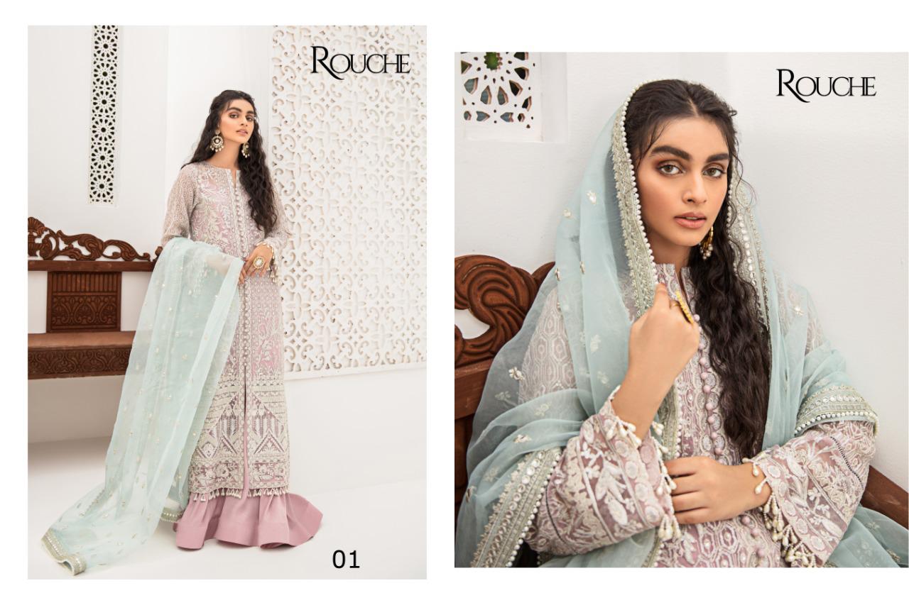 Rouch Presents Qalamkar Designer Pakistani Suits