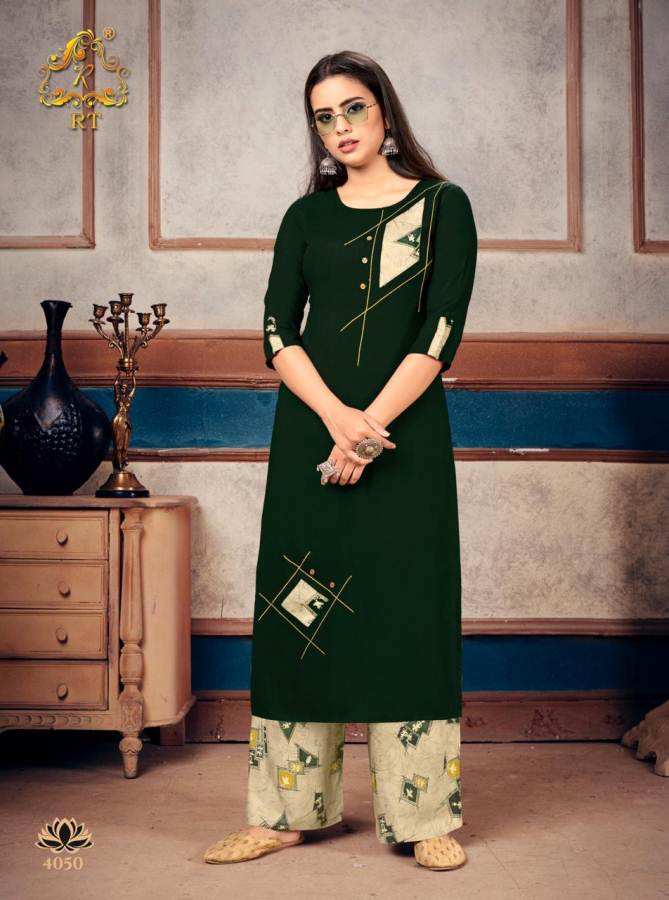 Rt Presents  Plazzo Queen Vol  9 Stylish Kurti With Bottom