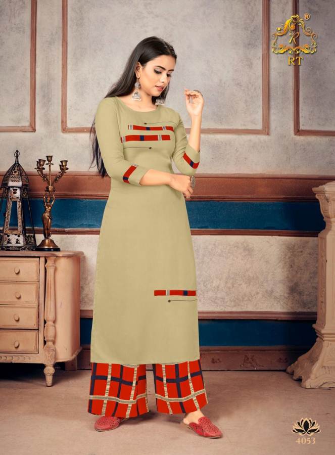 Rt Presents  Plazzo Queen Vol  9 Stylish Kurti With Bottom