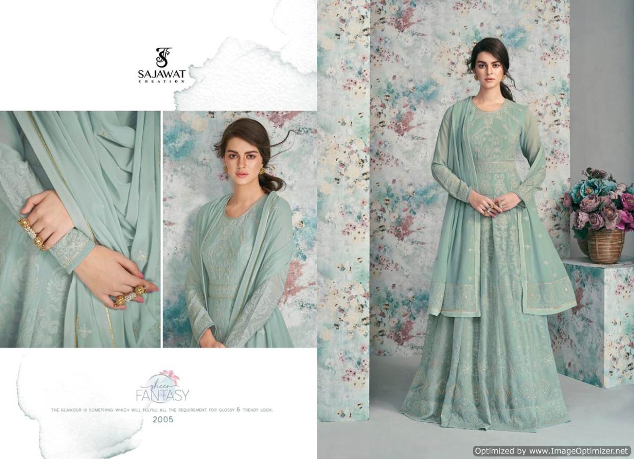 Sajawat Presents  Lakhnavi Vol  5 Ready Made Collection