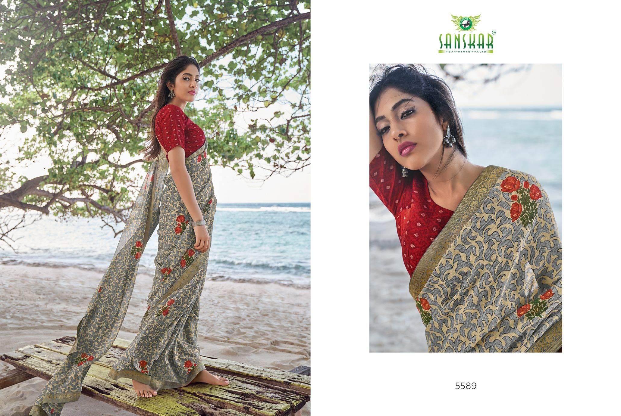 Sanskar Presents  Jhanok Casual Wear Saree Collection