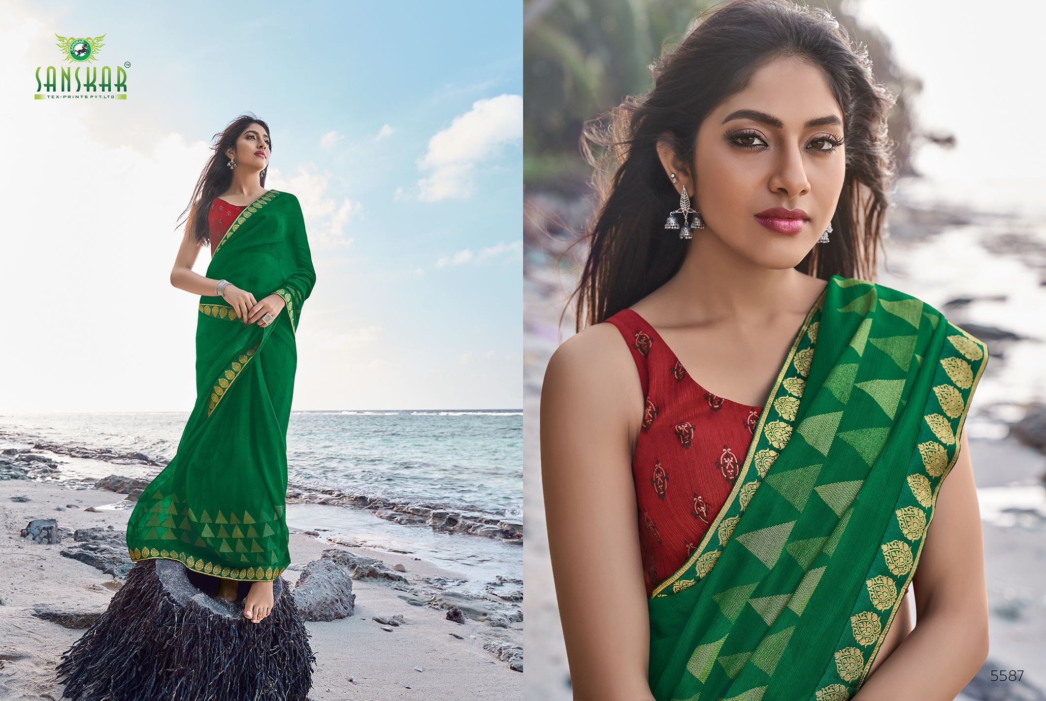 Sanskar Presents  Jhanok Casual Wear Saree Collection