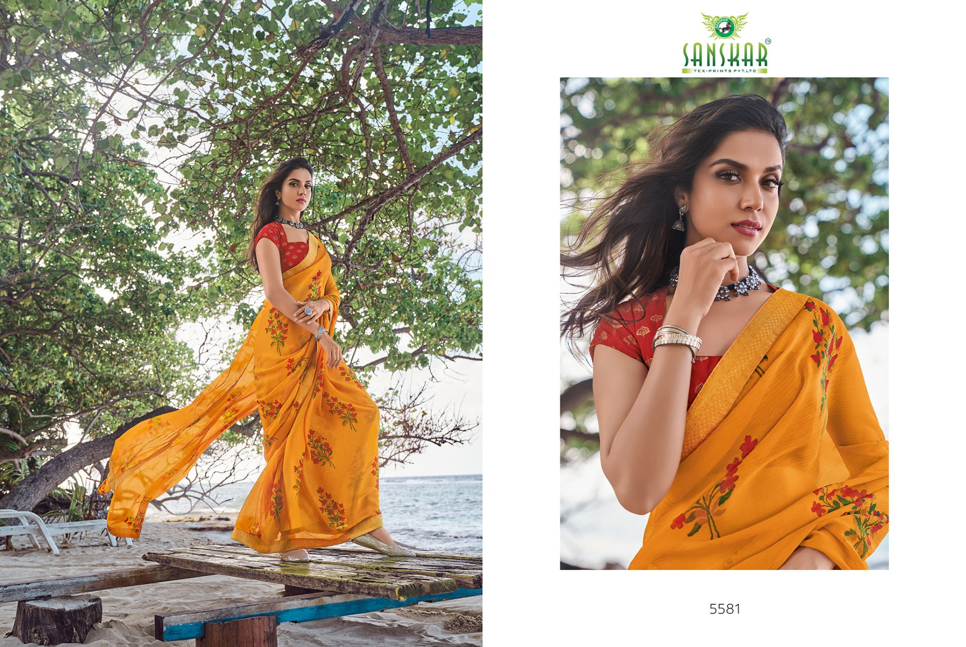 Sanskar Presents  Jhanok Casual Wear Saree Collection