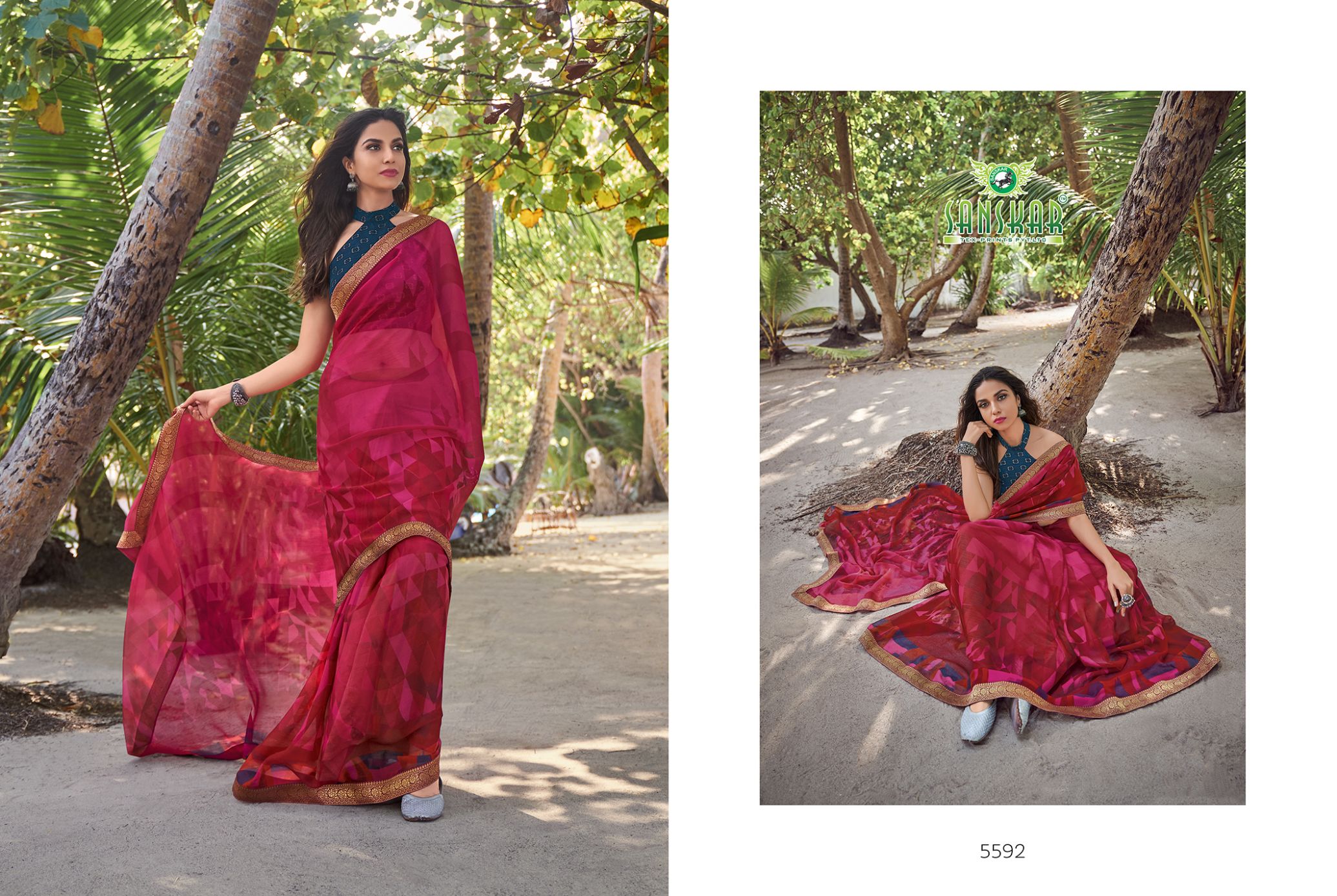 Sanskar Presents  Jhanok Casual Wear Saree Collection