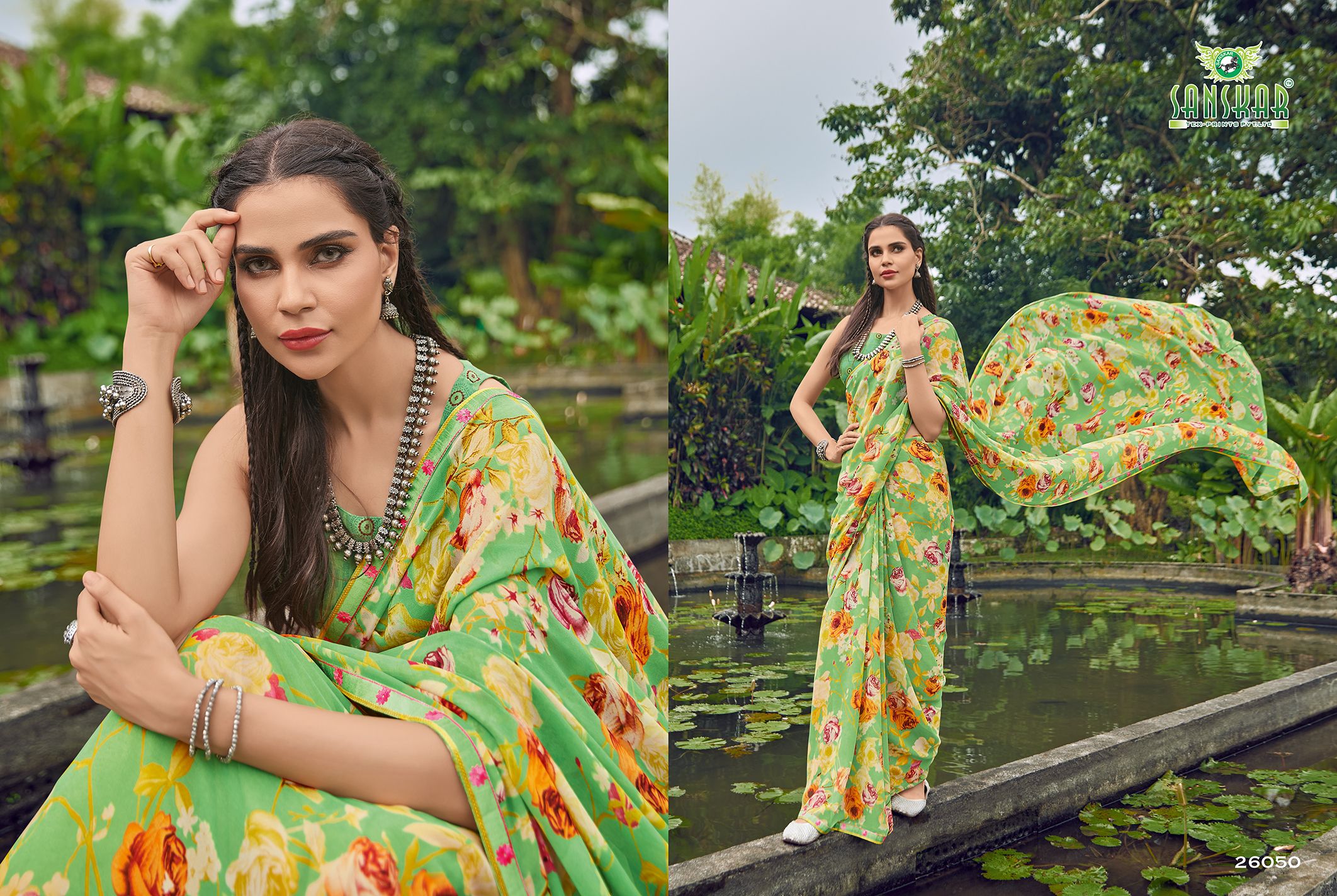 Sanskar Presents  Suhane Pal Vol  22  Printed Saree Collection