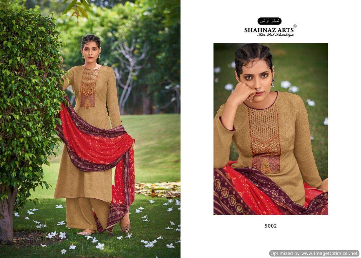 Shahnaz Presents  Gulmohar Vol  4  Designer Dress Material